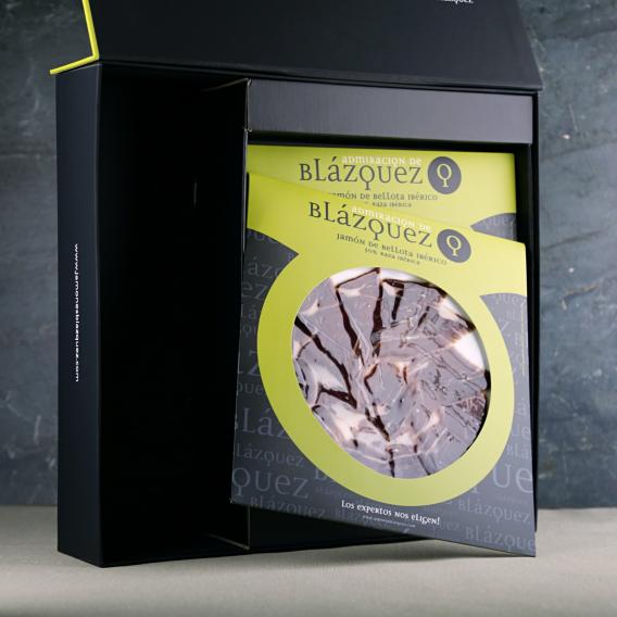 Blazquez iberiškų kumpių dovanų rinkinys dėžėje 250 g